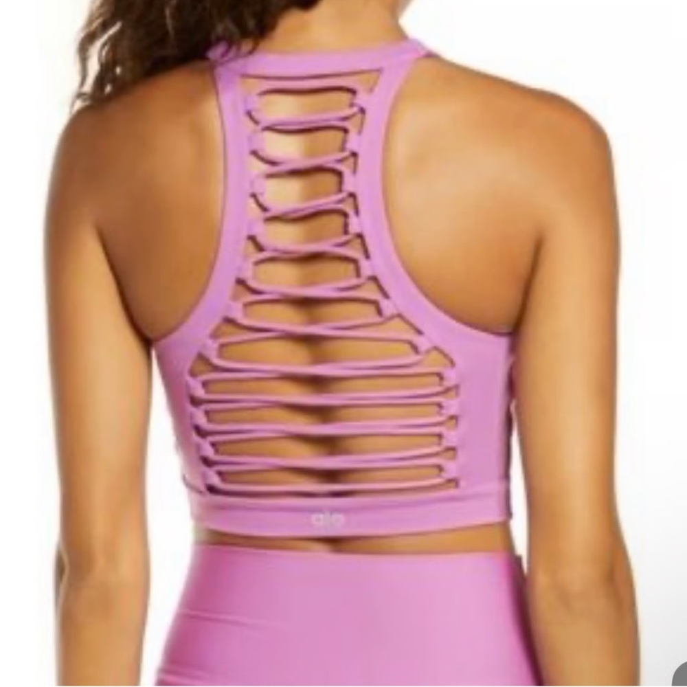 Alo yoga purple movement athletic sports bra Small - Picture 2 of 6